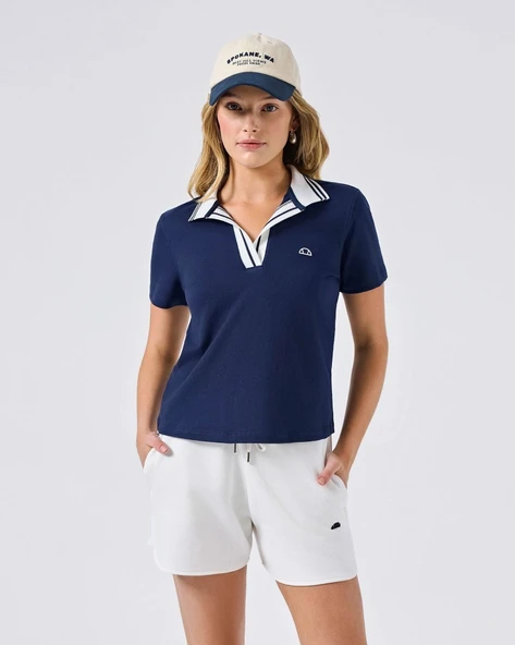 Ellesse 6SF5004-NV Kadın Polo Yaka Tişört - Lacivert ürün görseli 1