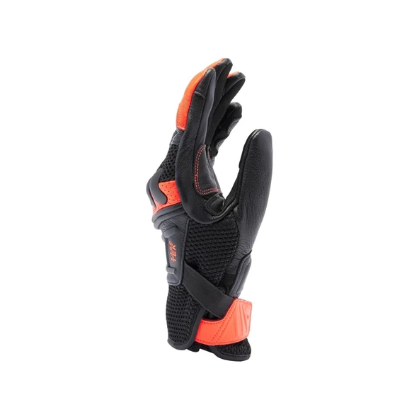 DAINESE ELD/X-RIDE 2 TEK CLOVES BLACK RED FLUO - Resim 5