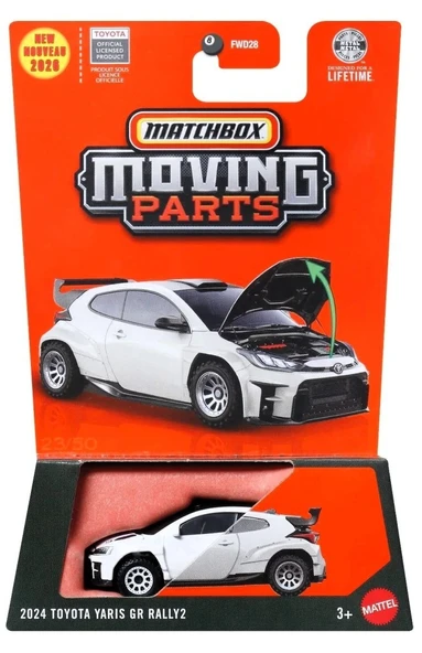 Matchbox 2026 1:64 Arabalar 2024 TOYOTA YARIS GR RALLY 2 JHV36 ürün görseli 1