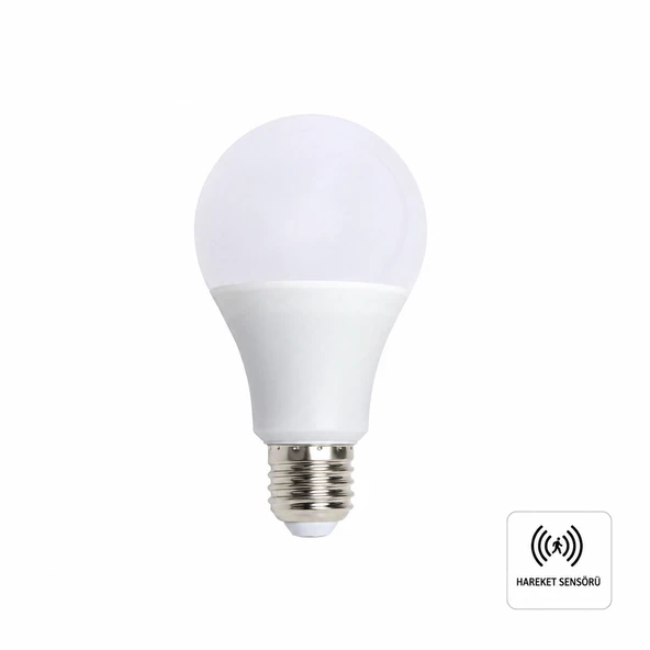 CT-4259 12W Sensörlü Led Ampul 6400K Beyaz Işık Hareket Sensörlü Otomatik Hareket Algılayıcılı ürün görseli 1