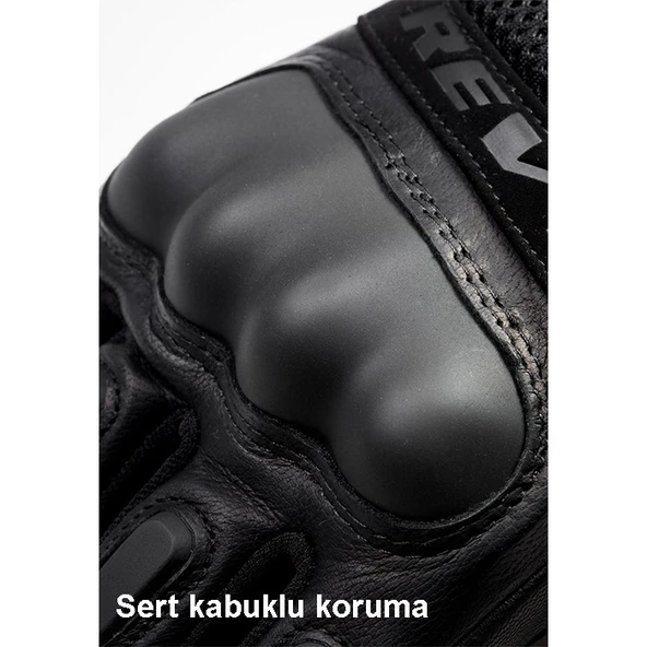 REVIT GLOVES SAND 4 H20 BLACK ELDIVEN - Resim 3