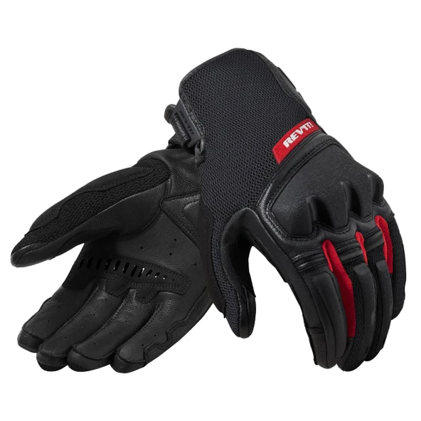 REVIT GLOVES DUTY BLACK RED ELDIVEN ürün görseli 1