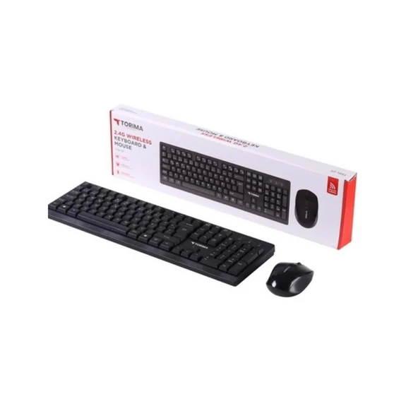 Torima TMK-01 Kablosuz Q Klavye Mouse Set Siyah ürün görseli 1