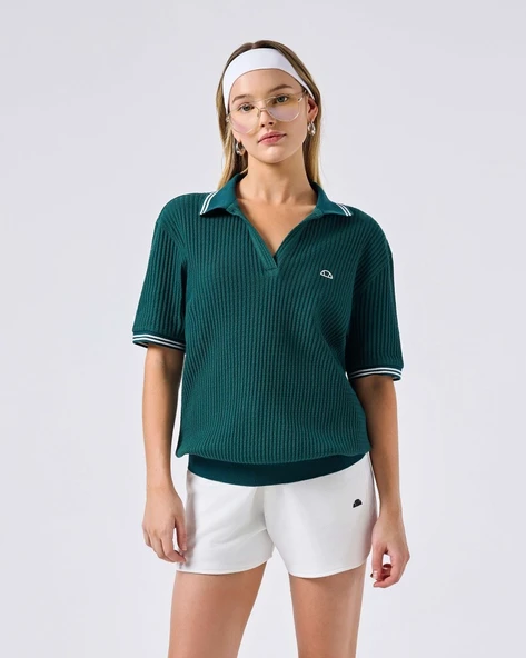 Ellesse 6SF5005-GRN Kadın Polo Yaka Tişört - Yeşil ürün görseli 1