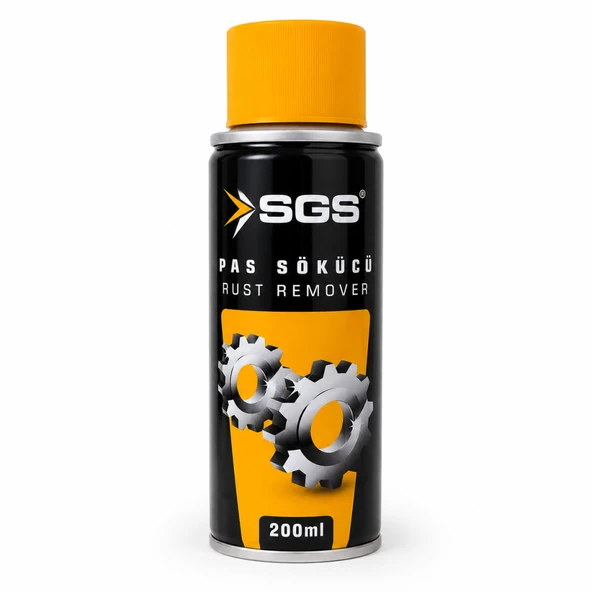 SGS Pas Sökücü Sprey 200 ml Aerosol Metal Yüzey Temizleyici ve Bakım Spreyi ürün görseli 1