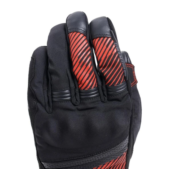DAINESE ELD/FULMINE D-DRY GLOVES BLACK/RED - Resim 6