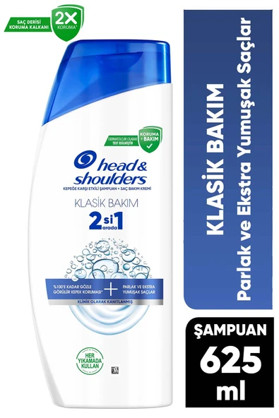 Klasik Bakım 2si1 Arada Şampuan 625 ml ürün görseli 1
