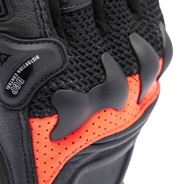 DAINESE ELD/X-RIDE 2 TEK CLOVES BLACK RED FLUO - Resim 8