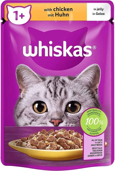 Whiskas Pure Delight Tavuklu 85 gr Poşet Yaş Mama ürün görseli 1