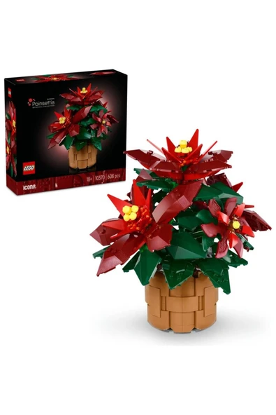 Icons Ponssetya 10370 Yetişkinler İçin Atatürk Çiçeği (Poinsettia) Yapım Seti (608 Parça) ürün görseli 1