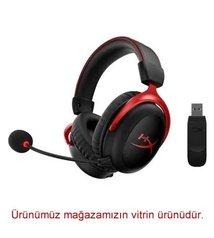 HyperX Cloud II Wireless 4P5K4AA HHSC2X-BA-RD Kablosuz Kulak Üstü Oyuncu Kulaklığı ürün görseli 1