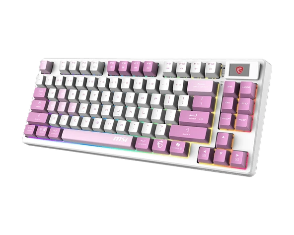 MSI FORGE GK600 TKL W VIOLET TR GAMING KLAVYE - Resim 2