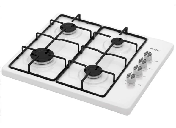 Simfer 3010-N Set Üstü Beyaz Emaye Ocak ürün görseli 1
