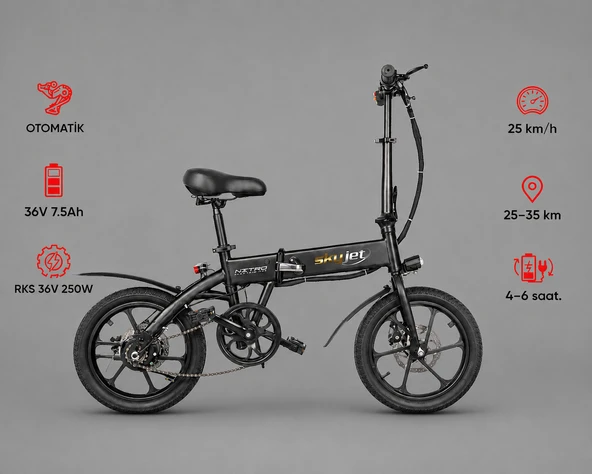 SKYJET S25 ELEKTRİKLİ BİİSKLET ürün görseli 1