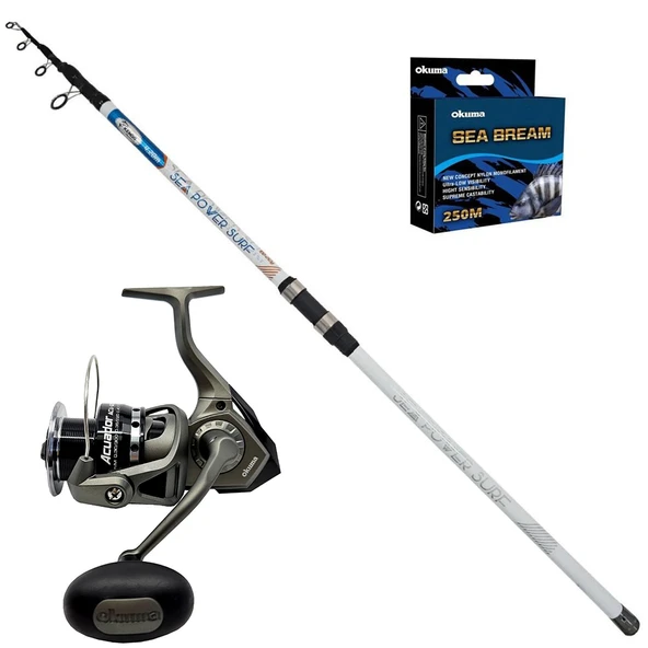 Okuma Acuador 6000 - Kendo Sea Power 420cm Surf Olta Seti ürün görseli 1