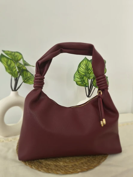 bordo kol çantası ürün görseli 1