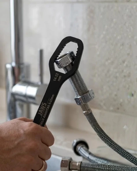 Nevamel® Profesyonel Çoklu Anahtar 6 22 mm Kaymaz Diş Yapısı Uzun Gövde Güçlü Sıkma ürün görseli 1