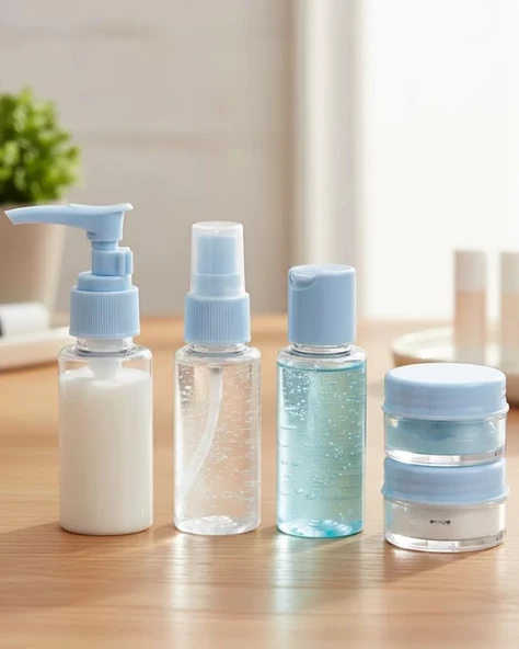 Nevamel® Seyahat İçin 5’li Şeffaf Dolum Şişesi Seti 30 ml ürün görseli 1