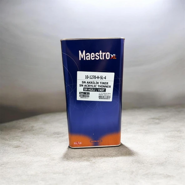 MAESTRO AKRİLİK TİNER HIZLI GL 5 LİTRE ürün görseli 1
