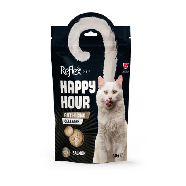 Reflex Plus Happy Hour Anti-Aging Collagen Somonlu Kedi Ödül Maması 60gr ürün görseli 1