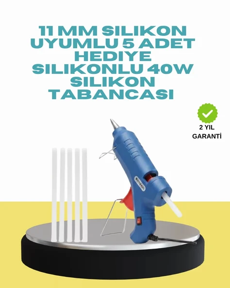 Nevamel® 5 Silikon Hediyeli 40W Silikon Tabancası Ev ve Hobi Kullanımı ürün görseli 1