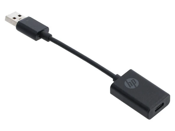 HP USB A Male to USB-C Female Adapter Converter Dongle 936537-001 ürün görseli 1