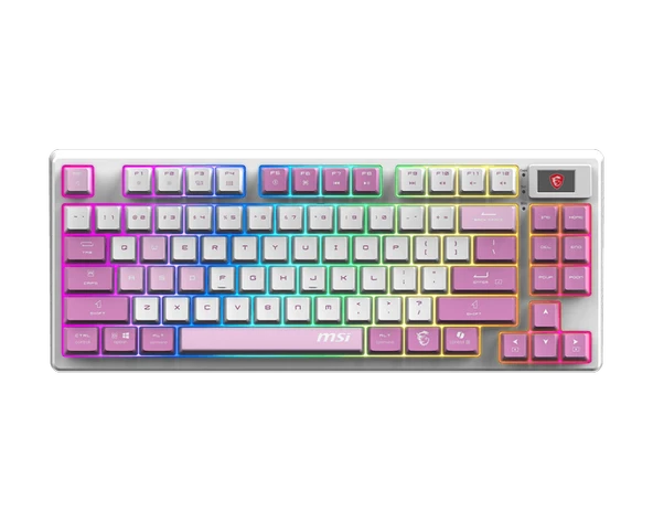 MSI FORGE GK600 TKL W VIOLET TR GAMING KLAVYE ürün görseli 1