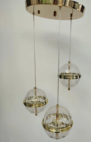 3'LÜ MODERN LED AVİZE - Resim 2