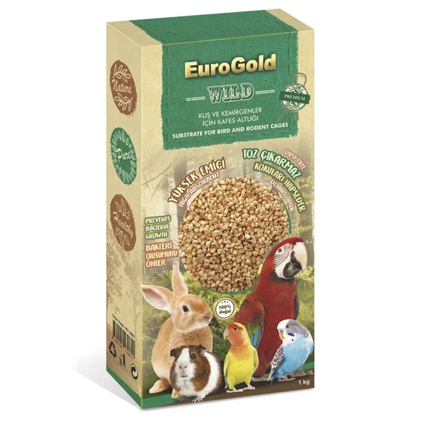 EuroGold Kuş ve Kemirgen Kafes Altlığı 1 Kg ürün görseli 1