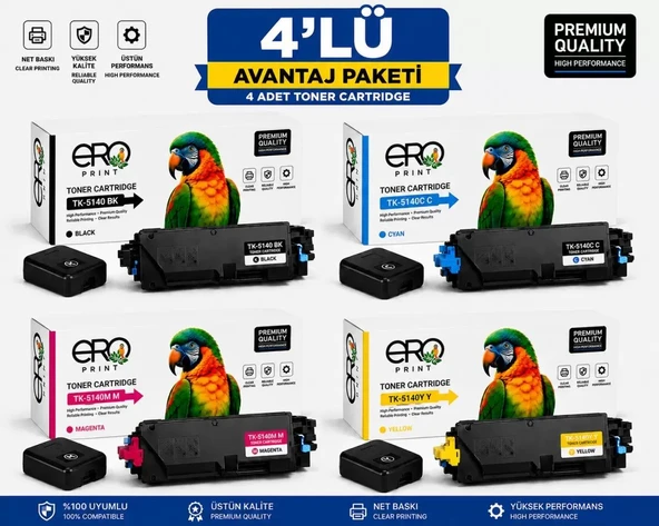 Kyocera ECOSYS M6030cdn Muadil Toner - 4 Renk Set ürün görseli 1