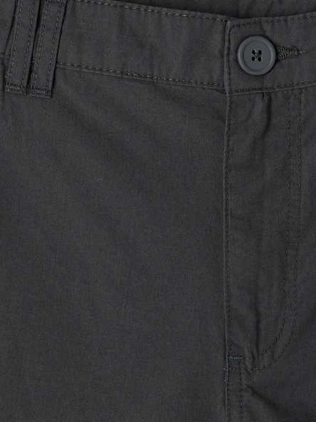 LCWAIKIKI Classic Antrasit Regular Fit Erkek Kargo Şort - Resim 6