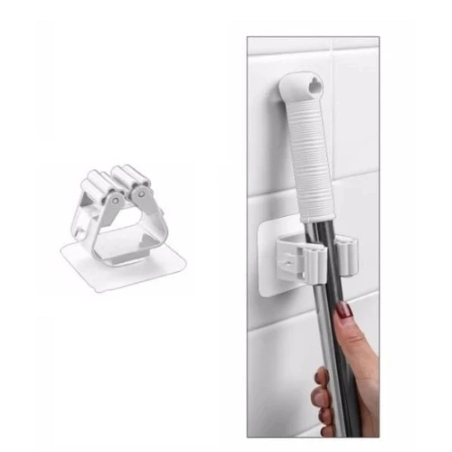HERŞEYTREND 1 Adet Yapışkanlı Pratik Mop Tutucu Beyaz ürün görseli 1