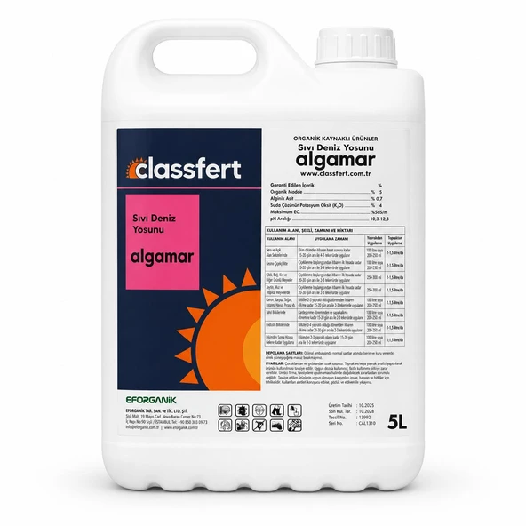 Classfert Algamar Sıvı Deniz Yosunu 5 Litre ürün görseli 1