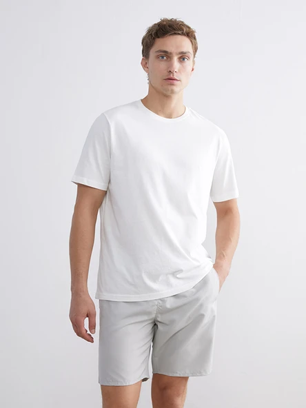 LCW SWIMWEAR Gri Kısa Boy Basic Erkek Deniz Şortu ürün görseli 1