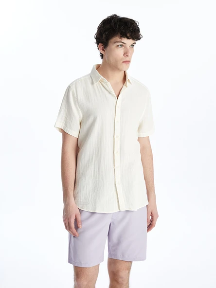 LCWAIKIKI Classic Lila Kısa Boy Basic Erkek Deniz Şortu - Resim 2