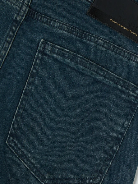 LCW Jeans İndigo Slim Fit Erkek Jean Şort - Resim 8