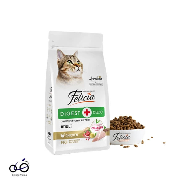 Felicia Hipoalerjenik Tavuklu ve Hamsili Düşük Tahıllı Yetişkin Kedi Maması 12kg ürün görseli 1