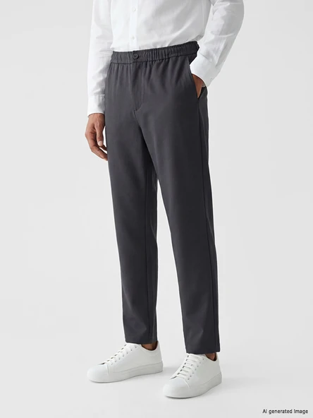 LCW Vision Gri Regular Fit Erkek Pantolon - Resim 2