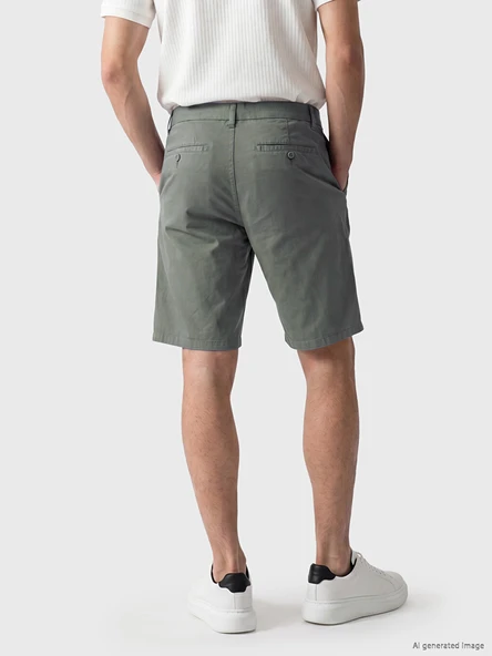 LCWAIKIKI Classic Yeşil Regular Fit Erkek Şort - Resim 3