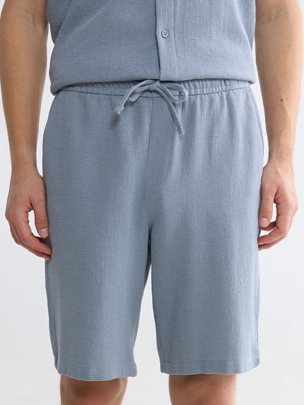 LCW Vision İndigo Regular Fit Erkek Şort - Resim 3