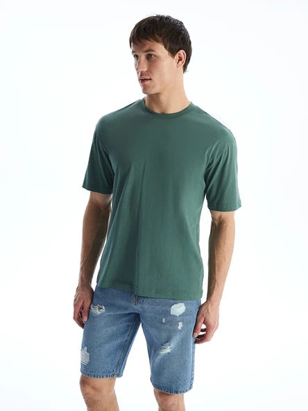 LCW Jeans İndigo Standart Kalıp Erkek Jean Şort ürün görseli 1