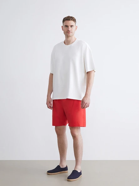 LCW SWIMWEAR Kırmızı Büyük Beden Kısa Boy Erkek Deniz Şortu ürün görseli 1