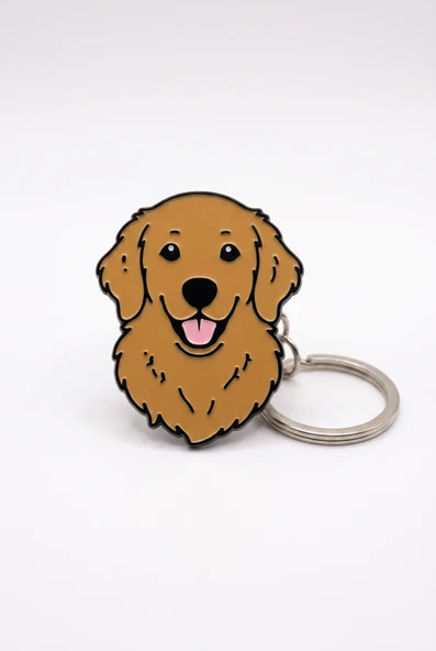 Golden Retriever Figürlü Açacaklı Anahtarlık ürün görseli 1