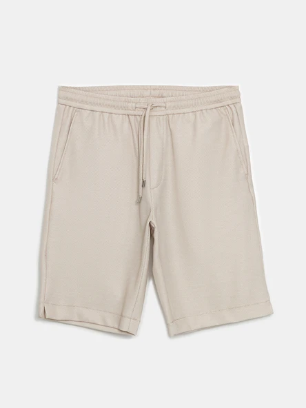LCW Vision Bej Slim Fit Erkek Şort - Resim 5
