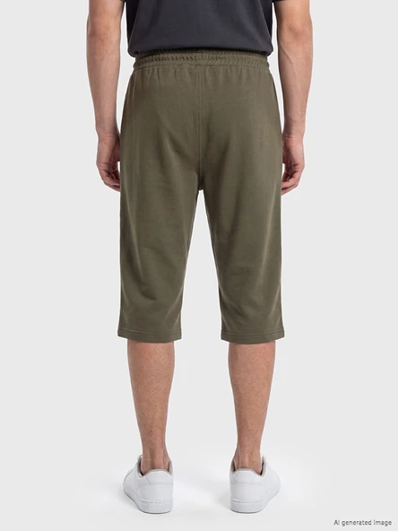 LCWAIKIKI Classic Haki Regular Fit Erkek Şort - Resim 4