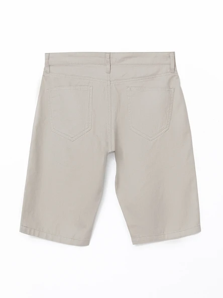 LCWAIKIKI Classic Bej Slim Fit Erkek Şort - Resim 6
