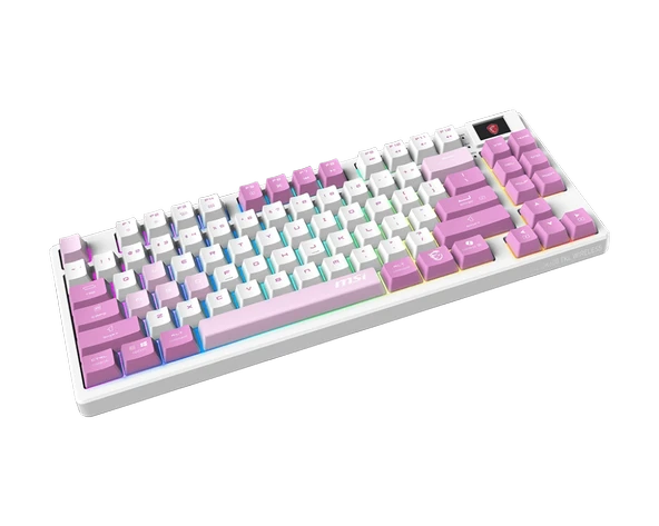 MSI FORGE GK600 TKL W VIOLET TR GAMING KLAVYE - Resim 3