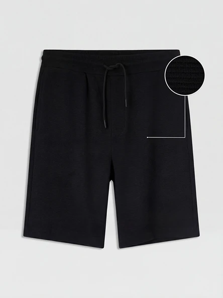 LCW Vision Siyah Regular Fit Erkek Şort - Resim 5