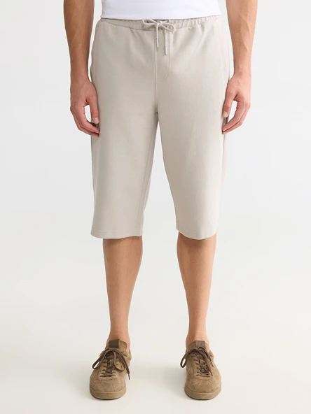 LCWAIKIKI Classic Bej Regular Fit Erkek Şort - Resim 2