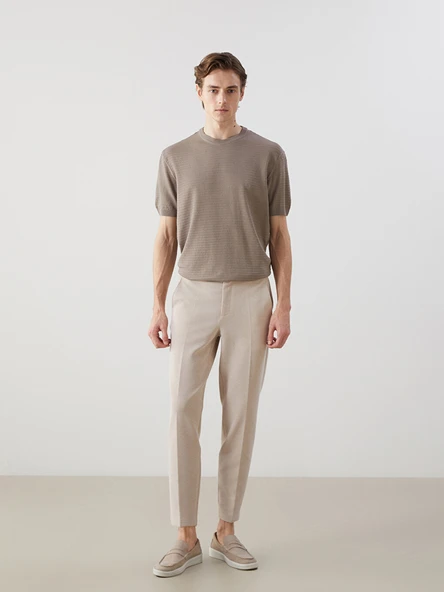 LCW Vision Bej Slim Fit Erkek Pantolon ürün görseli 1